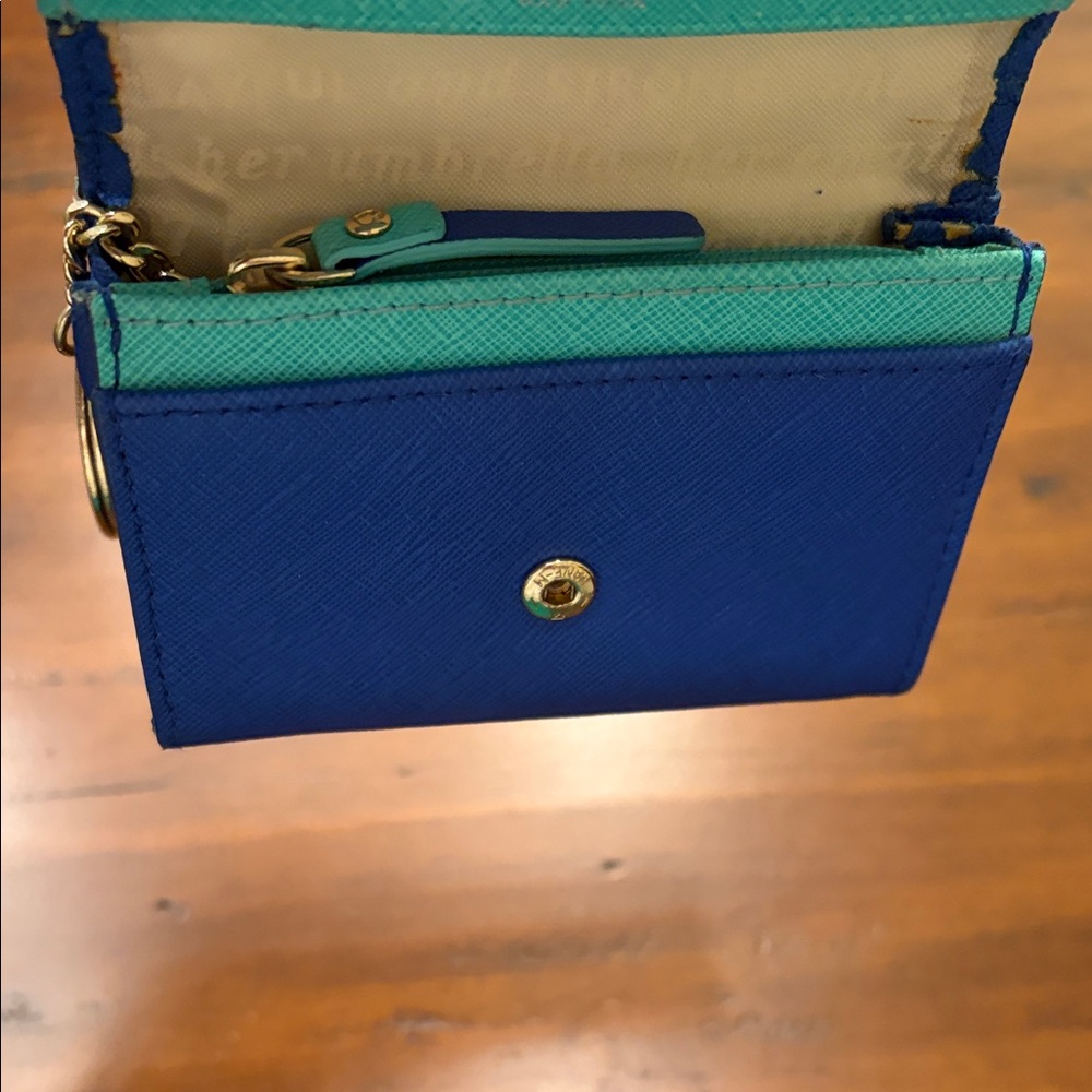 Kate Spade Royal Blue Scalloped Wallet - Picture 5 of 8